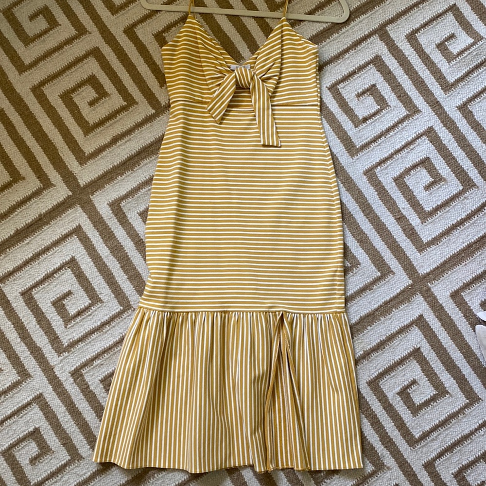 Saylor Striped Yellow Dress